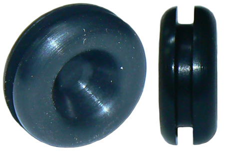 Black nitrile rubber automotive blanking grommet, 1/2″ capability – per item